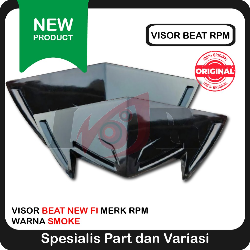 Visor Windshield Beat New F1 Smoke Akrilik Kaca Pelindung Variasi