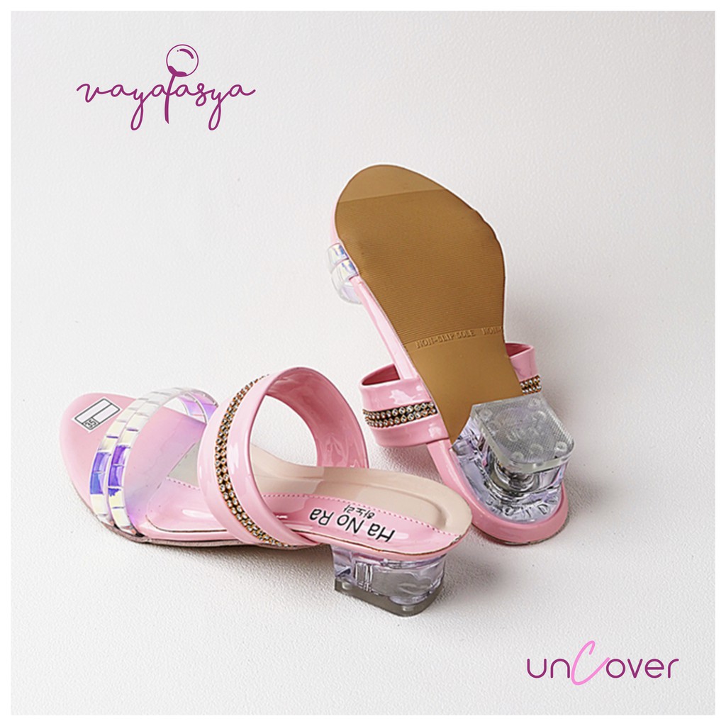 Vayatasya Ha No Ra | Uncover Slip On Anak Perempuan | Sandal Sepatu High heel