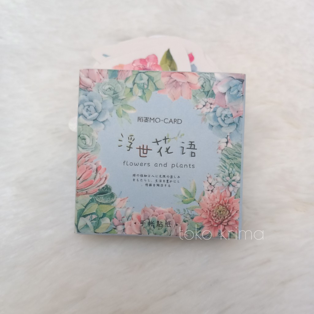 

Stiker Sticker Pack Box Mini Aesthetic Isi 46 pcs Flowers & Plants Untuk Deco Jurnal Diary