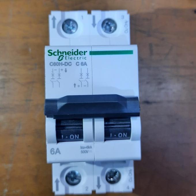 MCB DC 2P 6A C60H DC SCHNEIDER