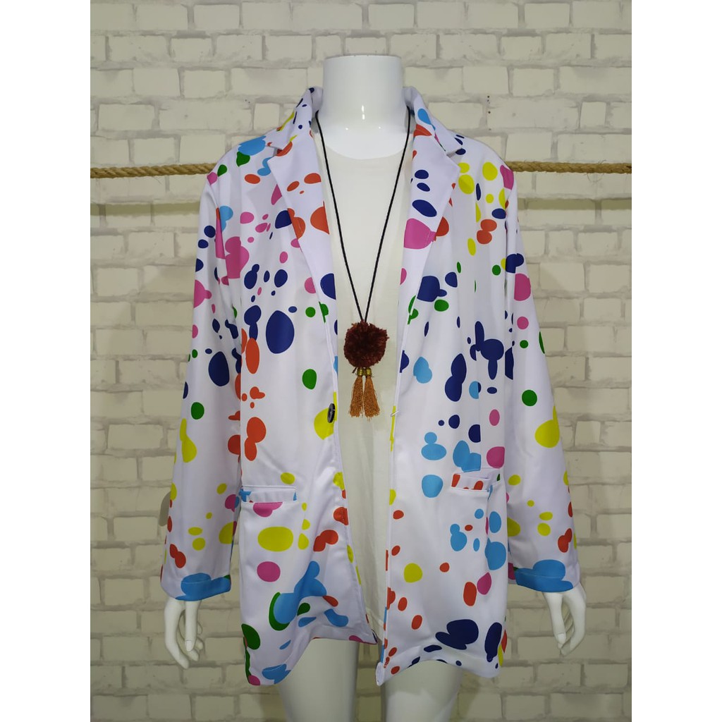 CARDIGAN BLAZER WANITA / CARDI BLAZER PRINTING