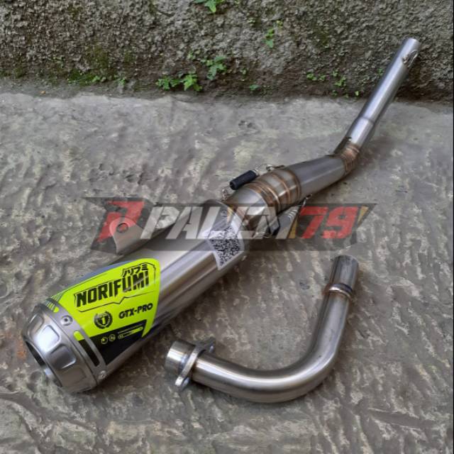 Knalpot Ori Norifumi GTX Pro Stainless Vega Jupiter Bebek Grasstrack