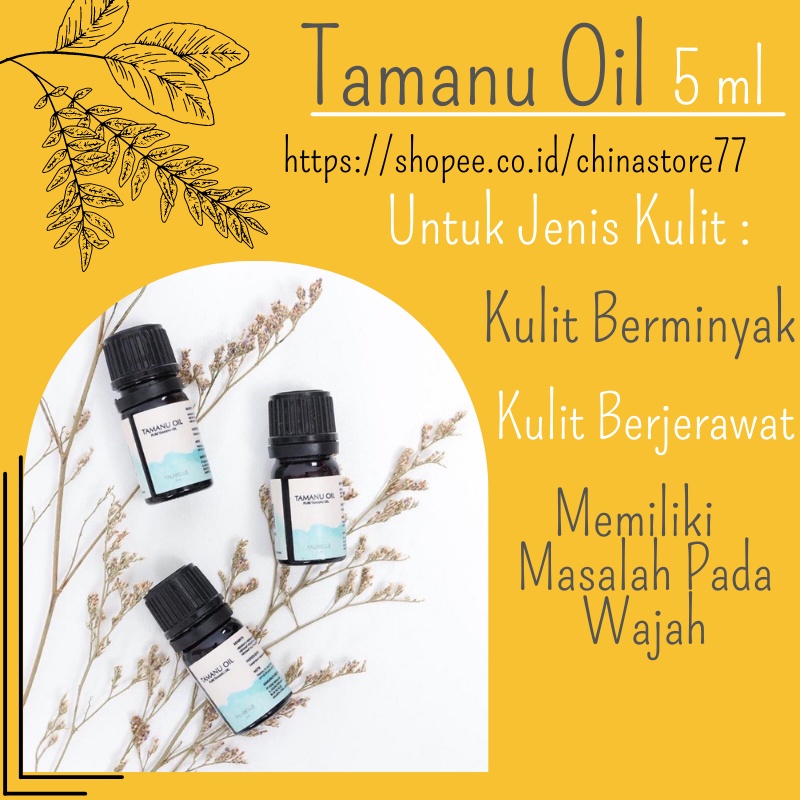 Serum Bopeng Wajah Penghilang  Bekas Jerawat Flex Hitam Bruntusan Bintik Hitam Stretch Mark TAMANU OIL 5ml Falabell  BPOM Oil