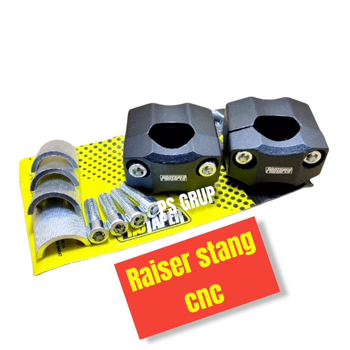 Raiser Peninggi Stang Setang Lurus Cnc Ukir Race Nui Universal Fatbar