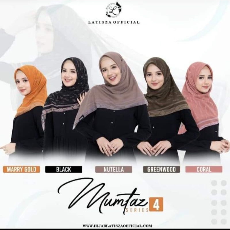 HIJAB SEGIEMPAT MOTIF ADEM TERLARIS LATISZA ORI MUMTAZ SERIES 4