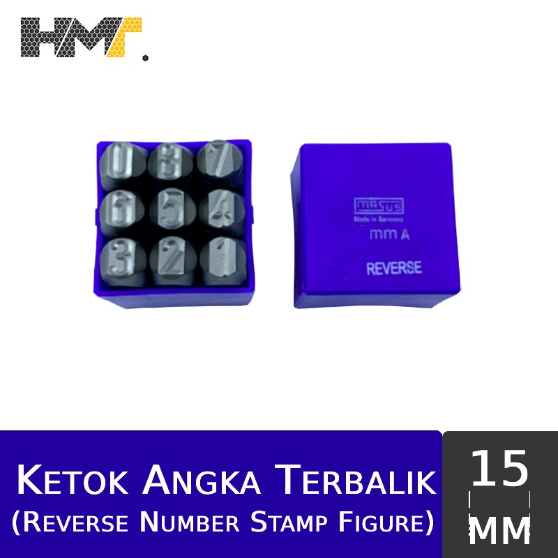 

MASUS Ketok Angka Terbalik (0-9) 15mm / Number (0-9) Reverse Stamp