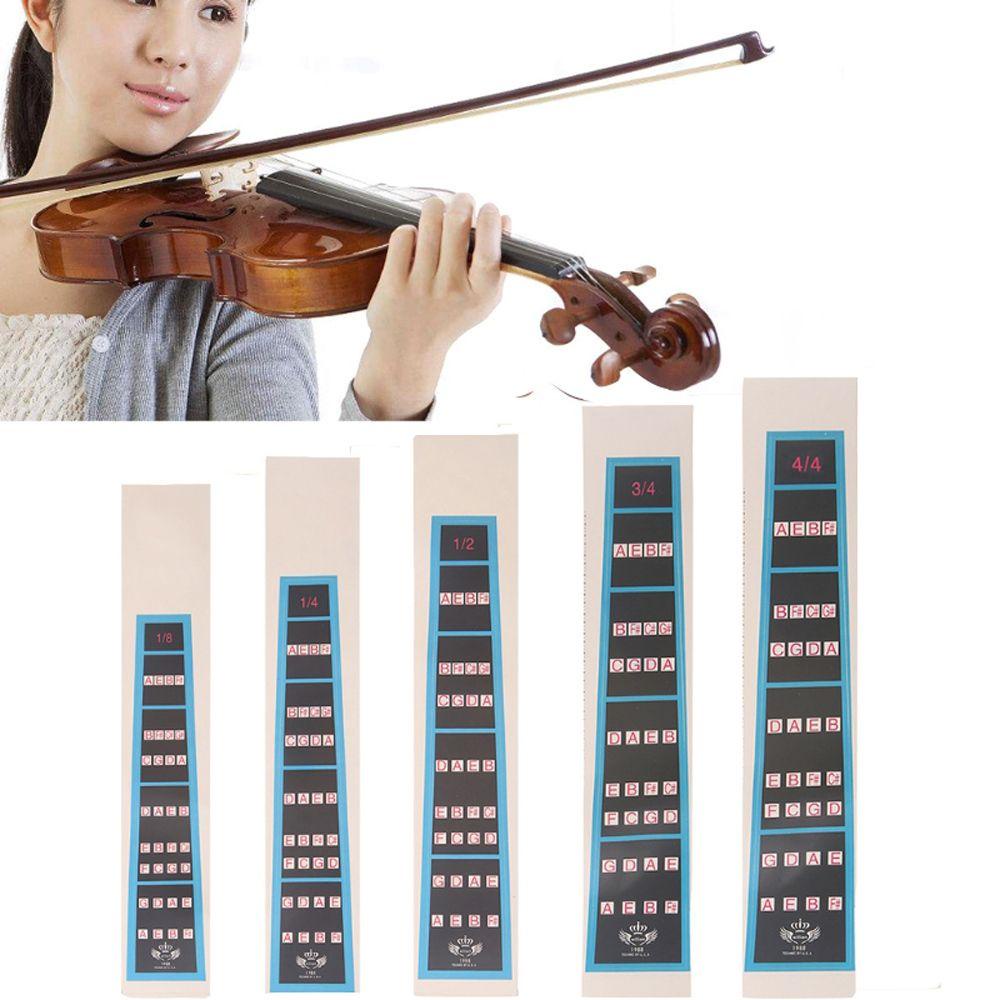 Needway   Violin Sticker1 /4 1 /8 Innation Chart Penanda Latihan Alat Musik Stiker Skala