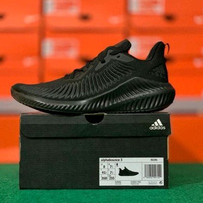 (size 40, 41) SEPATU HITAM ADIDAS ALPHABOUNCE 3 ORIGINAL STORE BNIB [EG1391]