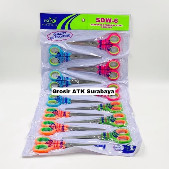 

GUNTING ESCO SDW 6 / HW 6 / Gunting Sedang Tanggung SDW-6 / HW-6 Bagus Berkualitas