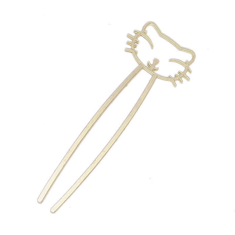 Korean Cat Hair Stick Cute Hairpin U-shaped Alloy Hair Clip for Women Fashion Hair Accessories