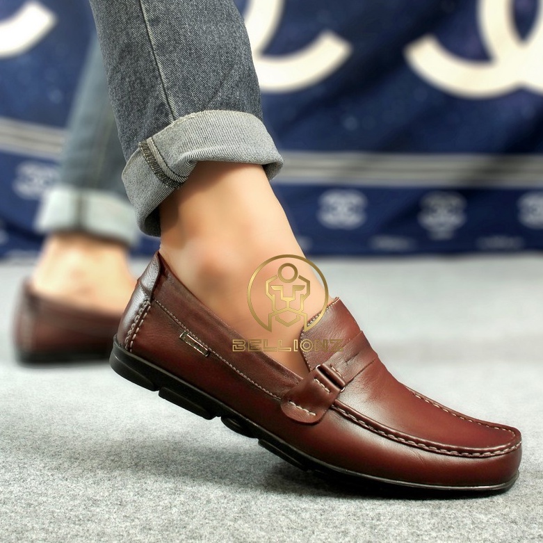 COD - SEPATU PANTOFEL PRIA KULIT ASLI - PANTOFEL PANSUS FORMAL - BELZ X JASPER ST4R-5