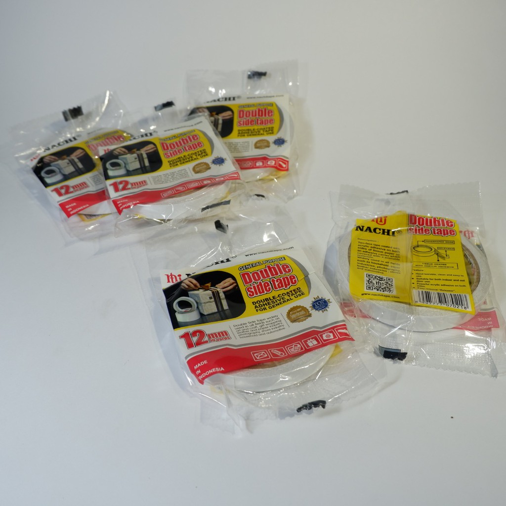 

ISOLASI DOUBLE TAPE NACHI / SUNFINE 0.5 INCH / 12 MM X 10 YARD | ALHAZEN_BS