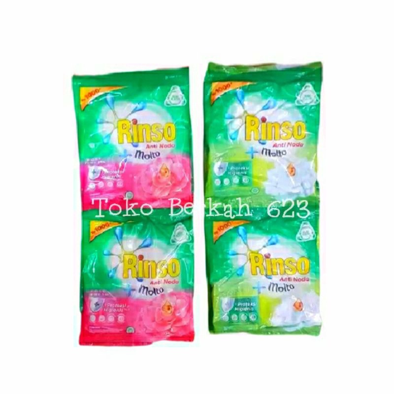 RINSO Molto 44gr Renceng Isi 6 Sachet -  Detergen Bubuk