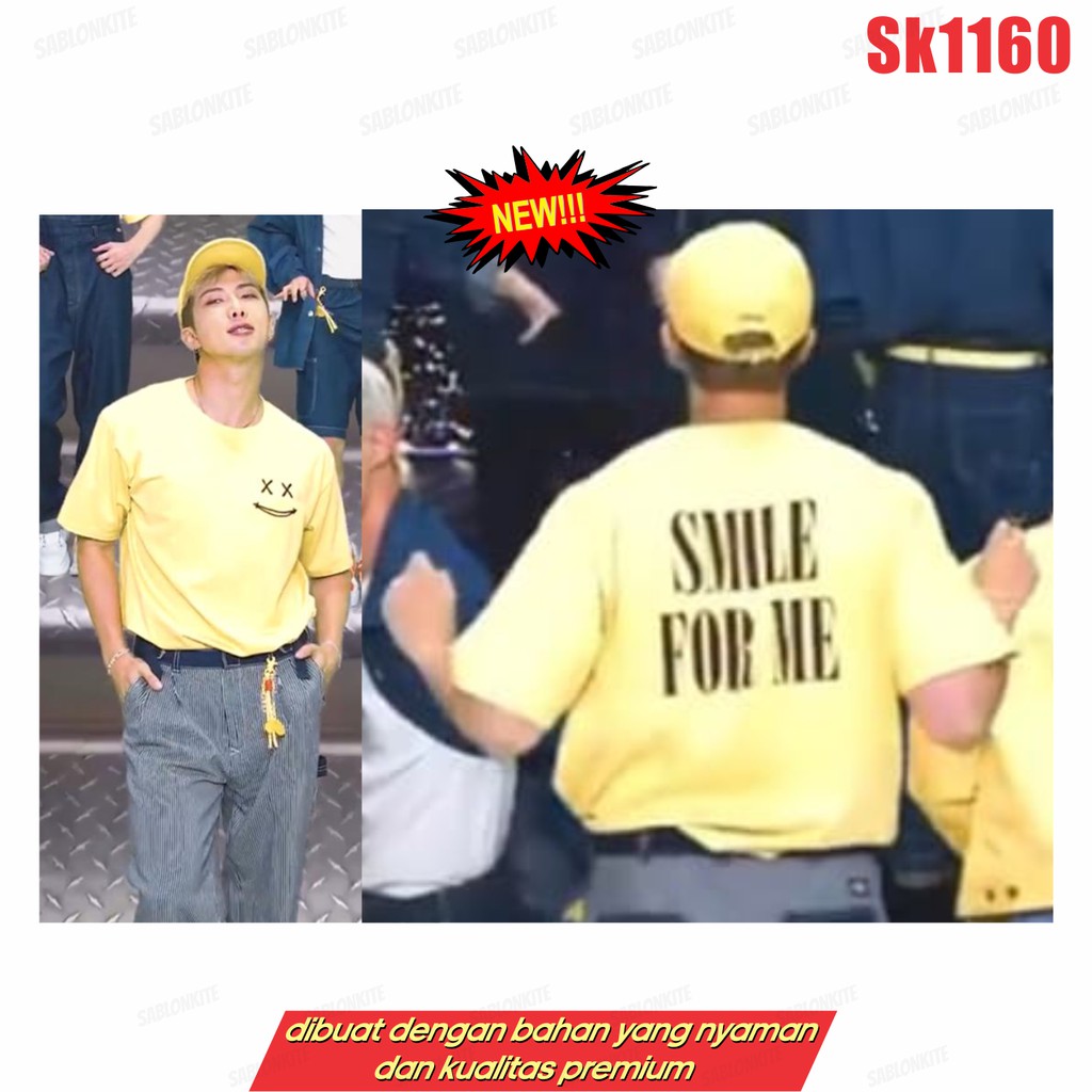 MURAH!!! KAOS KPOP NAMJOON RM SMILE FOR ME SK1160 UNISEX