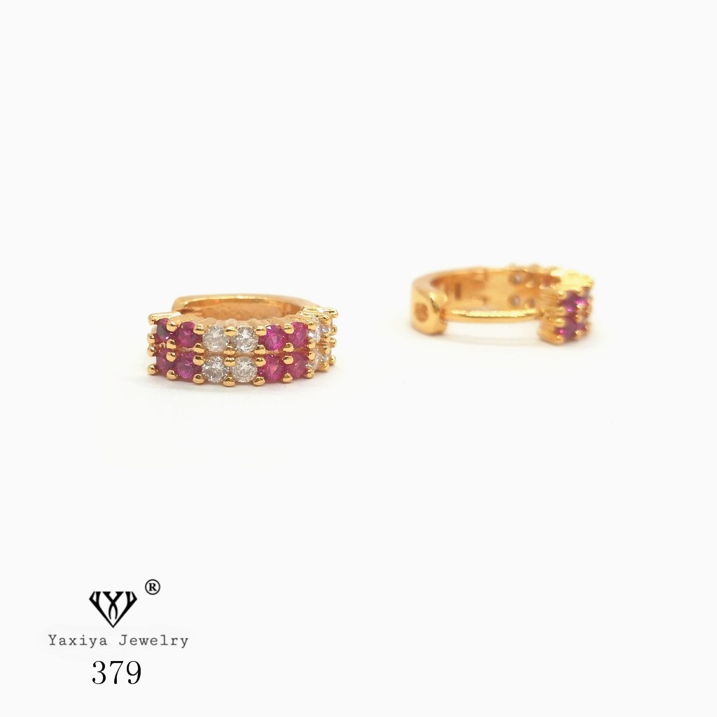 

Anting Permata Lapis emas Perhiasan imitasi Gold Yaxiya Jewelry 379