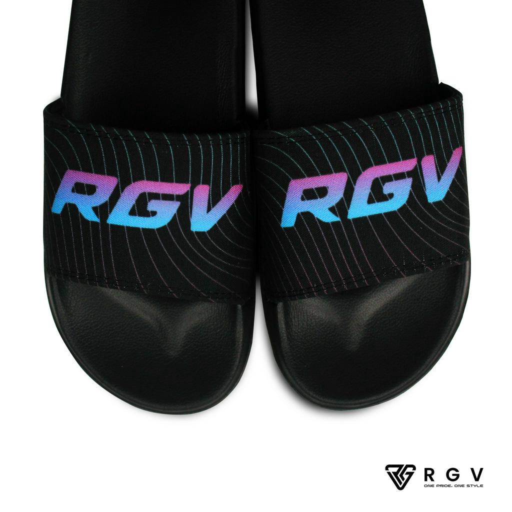 RGV - SANDAL PRIA DAN WANITA SLIDE SLIP ON SENDAL ANTI LICIN RINGAN SELOP RGV NEON WAVE