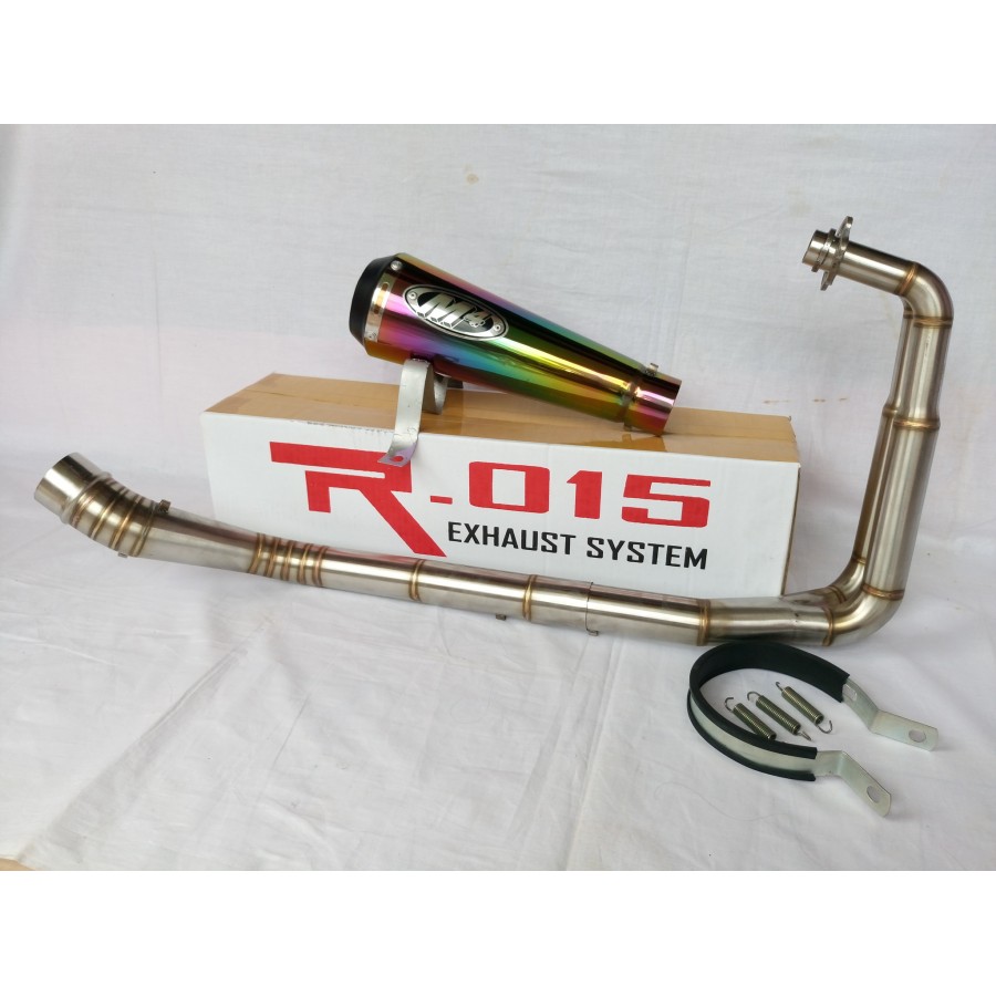 Knalpot Full Set M4 Rainbow MT25- Ninja 250Fi ABS- Ninja 250Fi - Carbu