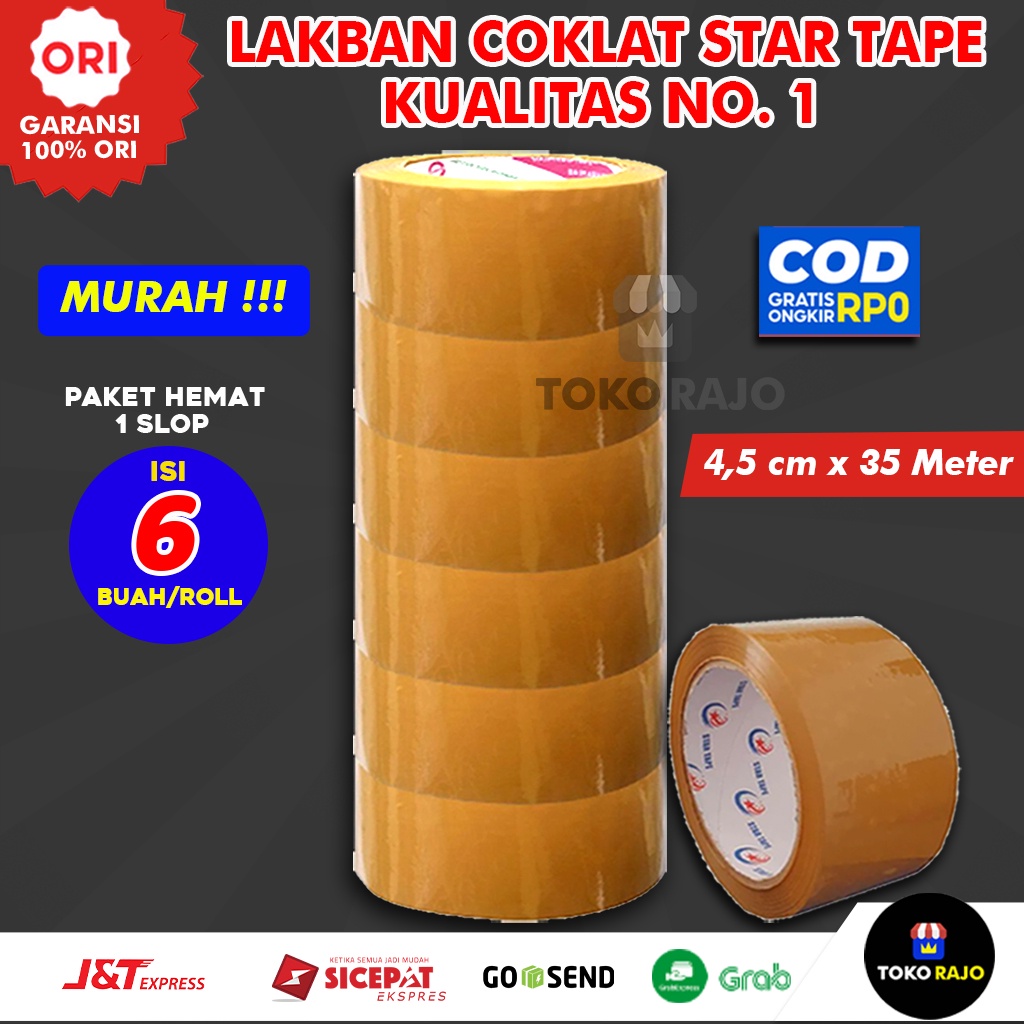 Lakban Coklat Lakban Bening Lakban Murah Lakban Putih Lakban Coklat Jumbo Lakban Star Tape 2 Inchi