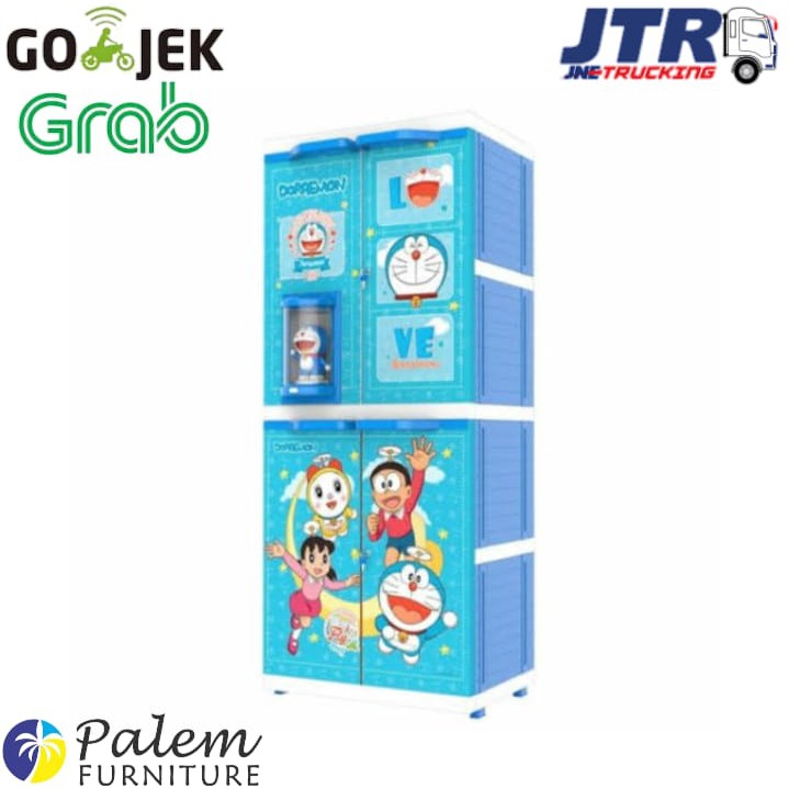 Naiba 9284 Multi Super Cabinet Doll Premium Lemari Plastik 4 Susun Serbaguna Karakter