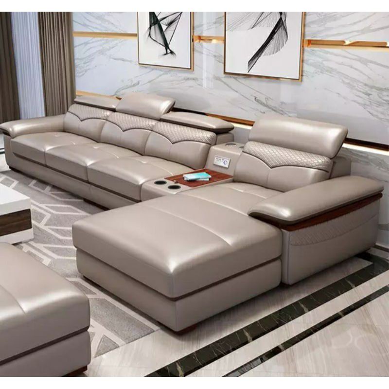 Sofa Kulit Sintetis Sofa Kayu Jati Sofa Fullseat Meja Vintage