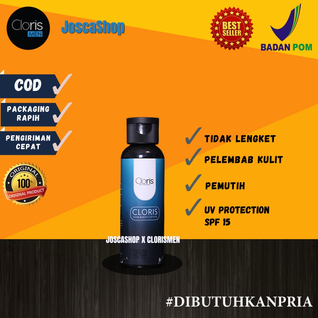 Clorismen Hand Body Lotion Wangi Segar Mencerahkan Kulit Pria