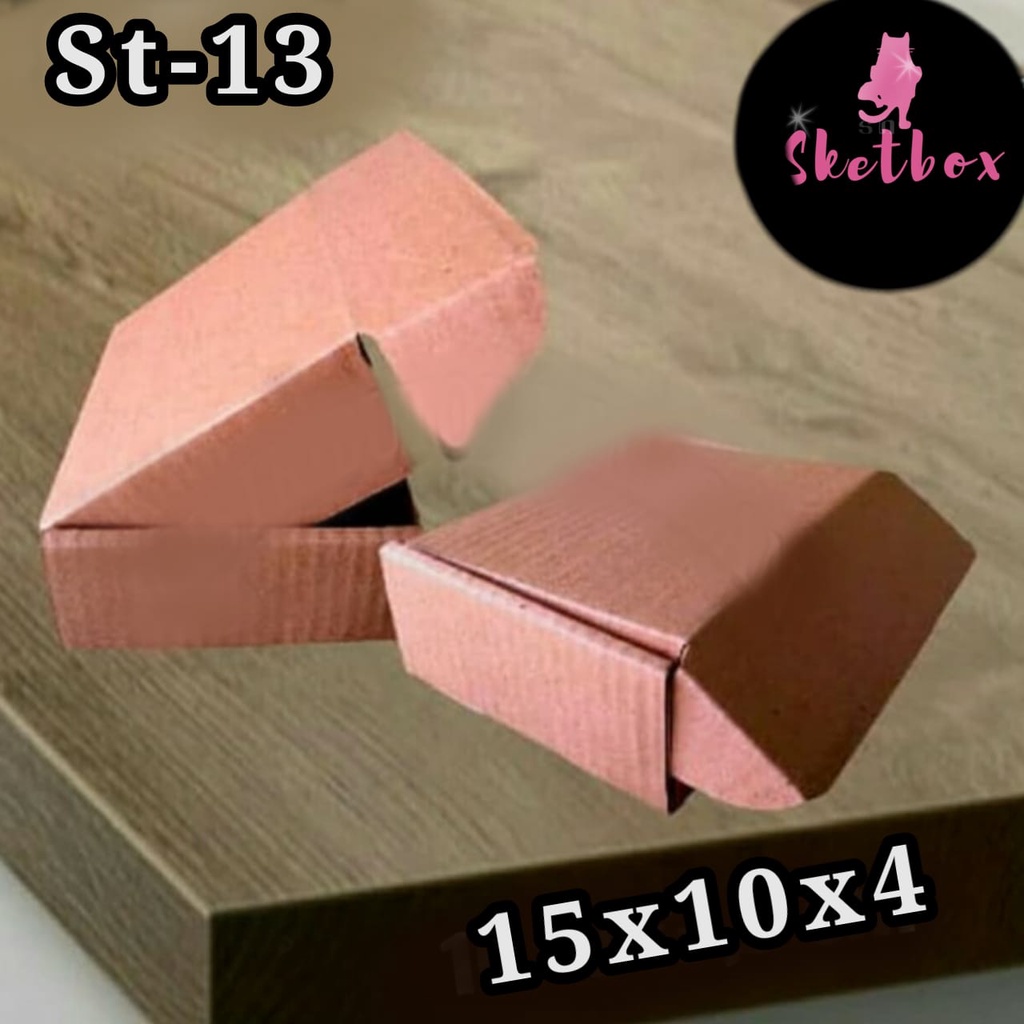 

KOTAK KARDUS ST-13 COKLAT POLOS 15x10x4 cm BOX AKSESORIS PACKING HP
