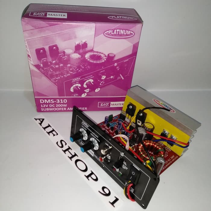 Produk TOP  Kit power amplifier Subwoofer mobil 200watt DC 12 DMS 310 GH01