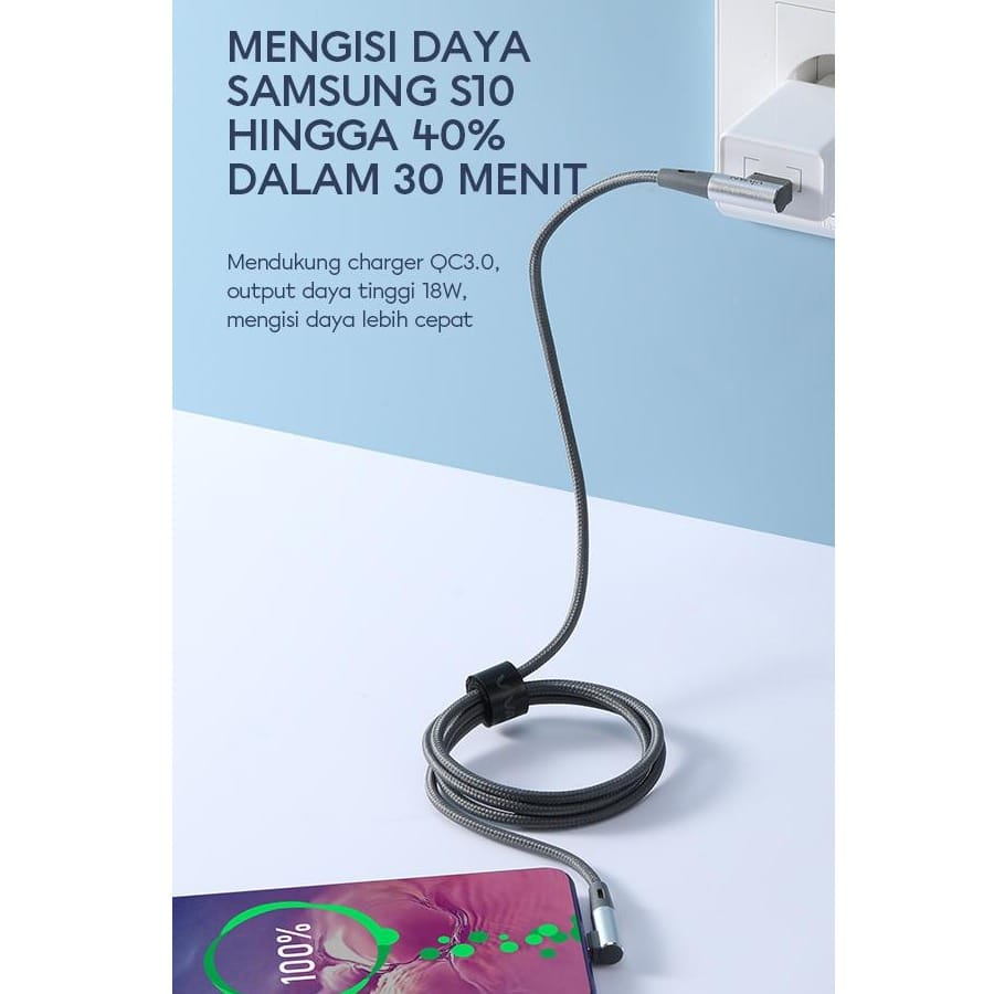 A_    Kabel Data VIVAN BWC100S Double-Sided Elbow 100cm Type-C - Original