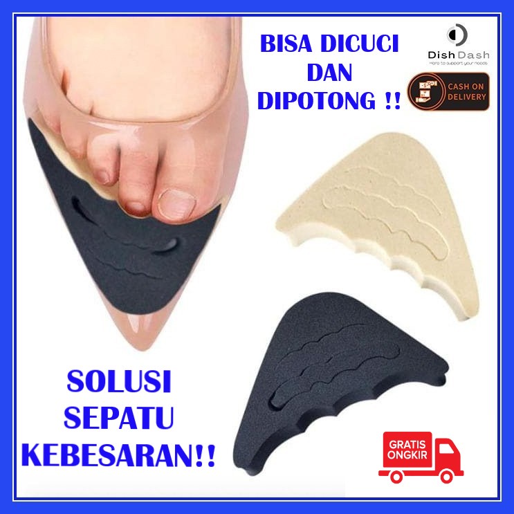 [BAYAR DI TEMPAT] 1 Pasang Insole Bantalan Sepatu Untuk Sepatu Kebesaran - Pengganjal Ganjelan Sepatu Longgar Kebesaran Anti Sepatu Kebesaran