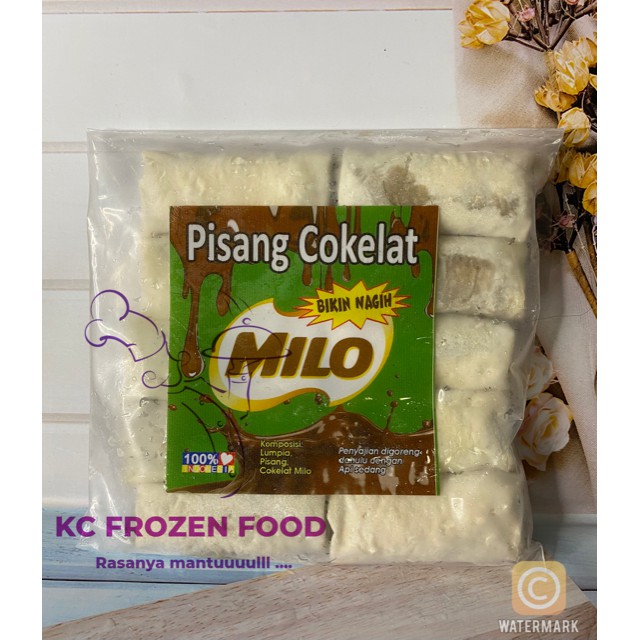 

KC Frozen - Pisang Lumer Milo Isi 10 Pcs / Pisang Meler Milo Murah / Pisang Lumer Cokelat Milo Enak