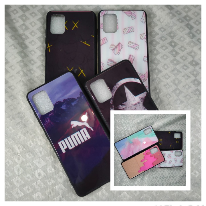 HARD CASE FUZE GLASS KARAKTER KACA ANTI LECET VIVO V15