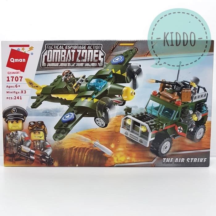 Lego tentara Pesawat Tempur Army - pesawat militer - GS