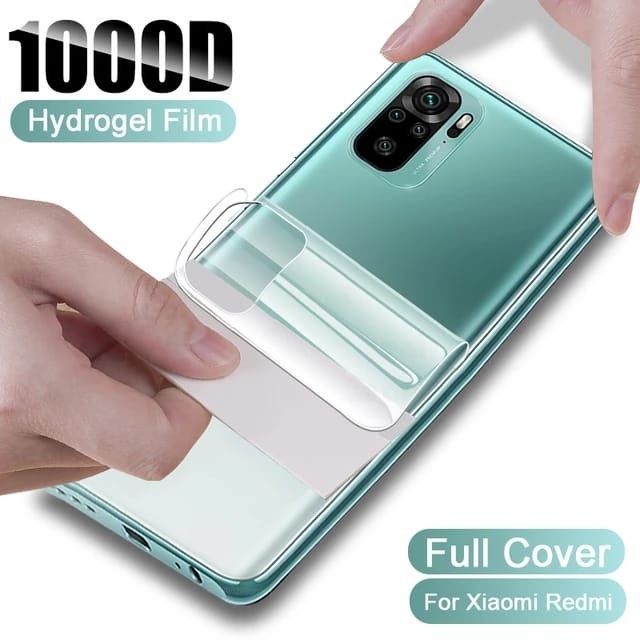 ANTI GORES BACK JELL REDMI 10C REDMI 8 8A 8A PRO 7 7A NOTE 7 NOTE 8 NOTE 8 PRO HYDROGEL BELAKANG CLEAR BENING SKIN GARSKIN ANTI JAMUR PELINDUNG BELAKANG