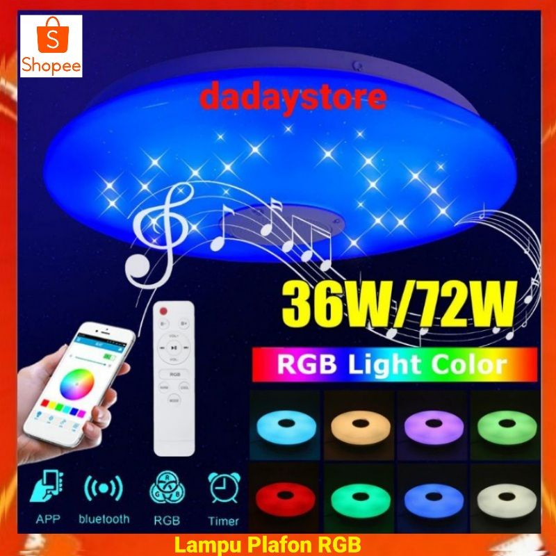 Jual [BISACOD] Lampu Plafon Led RGB Dekorasi Party Hias Ceiling Light ...