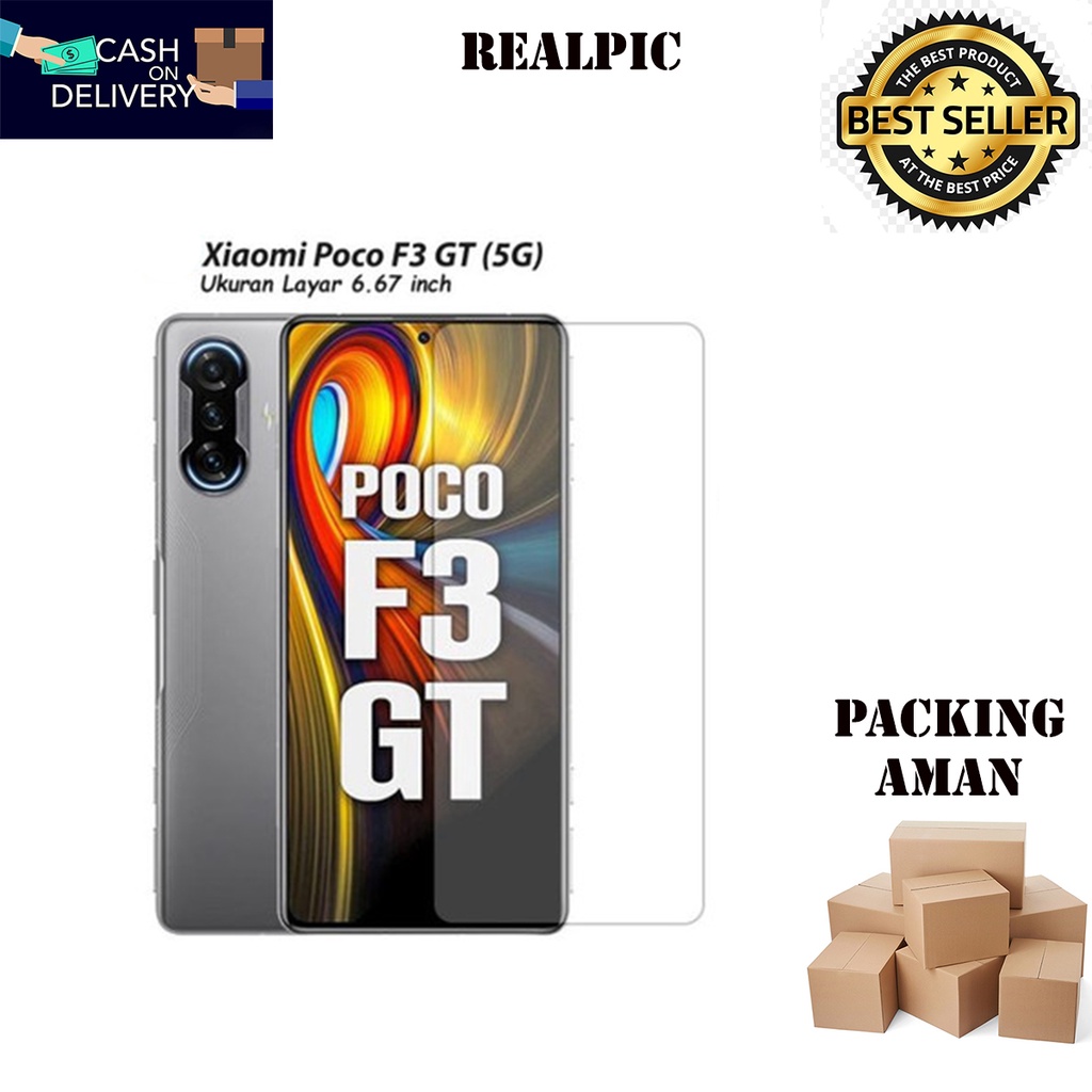 Tempered Glass Xiaomi Poco F3 GT Screen Protector Anti Gores