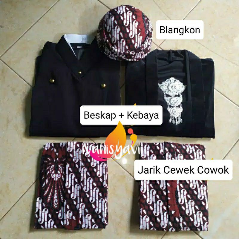 Baju Prewed INSTAN (BONUS AKSESORIS), Motif Parang Garuda