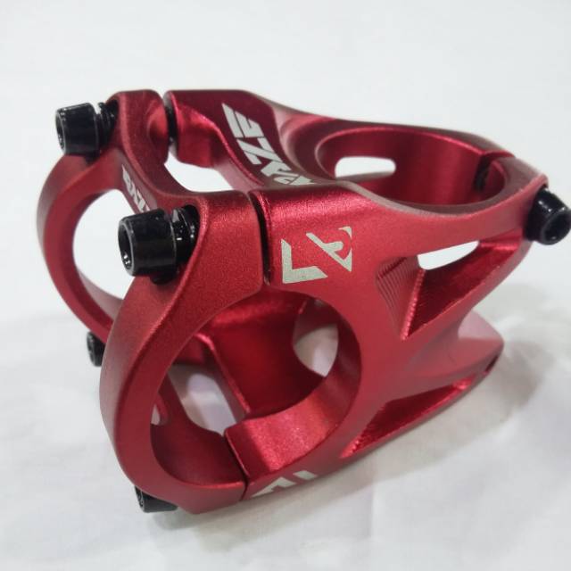 STEM MTB OVERSIZE - STEM SEPEDA OVERSIZE - STEM RAZE 31.8MM PANJANG 35MM OVERSIZE RED