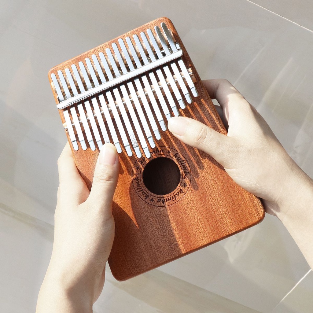 Alat Musik Kalimba Piano Jempol Mini 17 Tuts Dengan Tuning Hammer