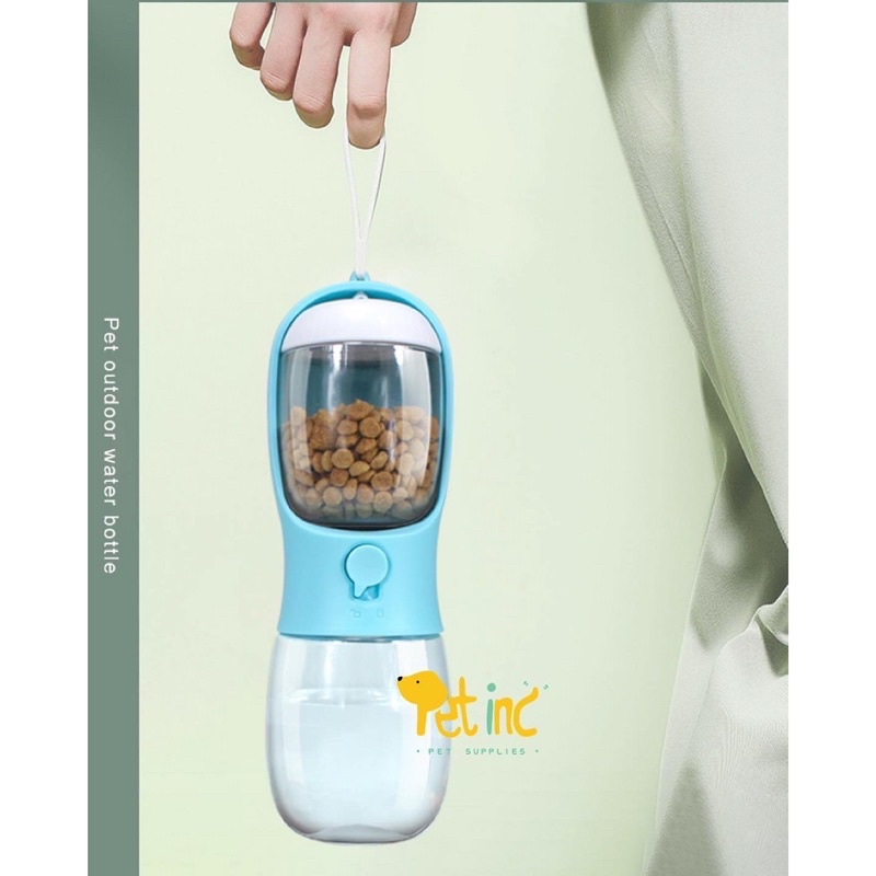 Teemo Korea Pet 2 in 1 Travel Water Bottle &amp; Food Container