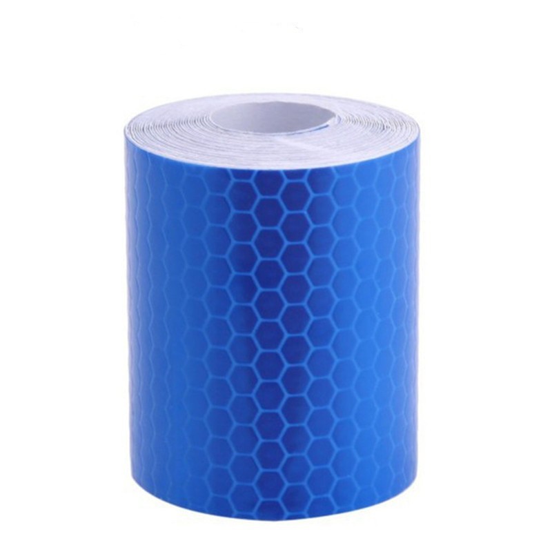 Stiker Nano Car Reflective Sticker Mobil Motor Warning Tape 5 x 100cm Biru