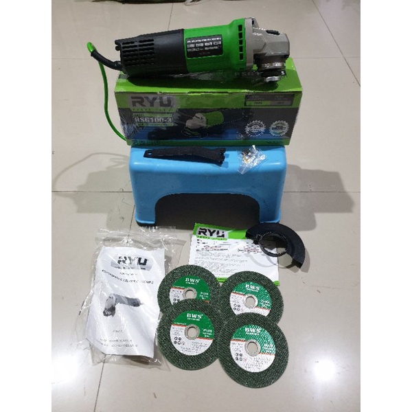 MESIN GERINDA TANGAN RYU RSG 100-3 ANGLE GRINDER RYU RSG100-3