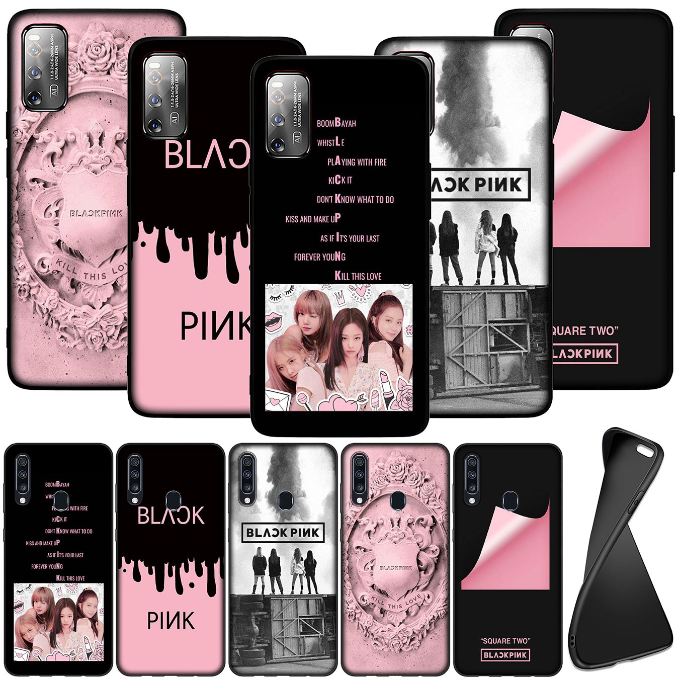 Soft Silicone Cover Oppo Realme 6 6i 5 Pro 5i 5s 3 Q C3 C2 C11 C12 C15 Black Phone Case Blackpink Pop Shopee Indonesia