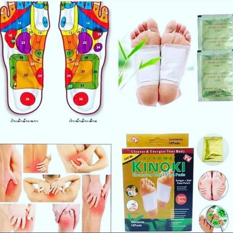 KINOKI GOLD/Kinoki Detox Kaki Original Kinoki Gold 1 kotak Isi 10pcs