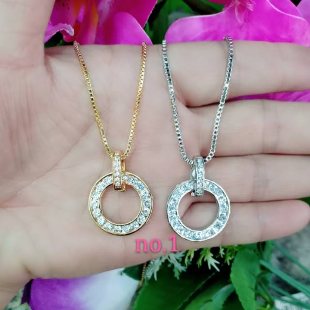 Kalung xuping 18k panjang 45cm plus liontin