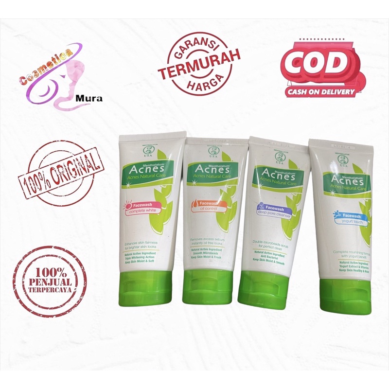 [ 50 ml ] Lengkap variant / acnes face wash / acnes facewash yogurt / acne facewash oil control || acnes deep pore cleanser