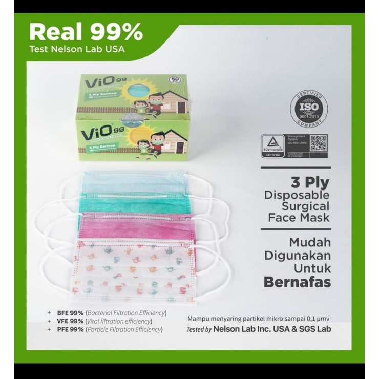 Masker Anak2 earloop Vio 99