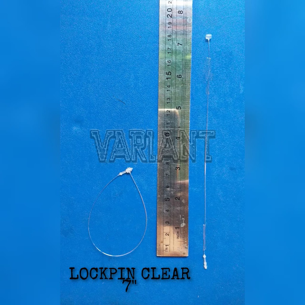 

LOOP LOCK LOOP PIN LOOP PINS LOOPPIN LOOPPINS STRINGPINS CLEAR 7" HANG TAG