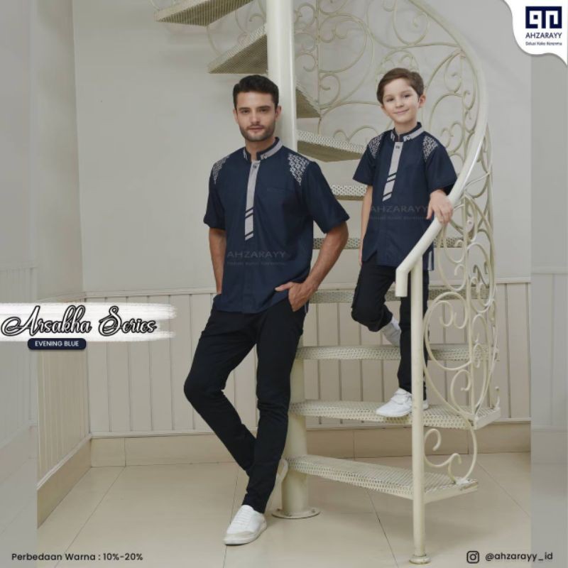 Family set Arshaka Koko dan Gamis Syakilla Ori by Ahzarayy