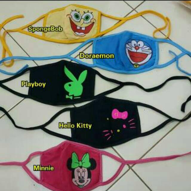 Masker kain karakter lucu masker karakter masker anak lucu Masker kain karakter lucu masker karakter masker anak lucu