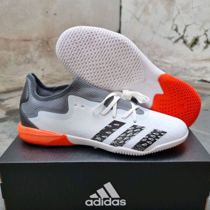 Sepatu Futsal Adidas Predator Freak .3 White Red ic-sepatu futsal-futsal